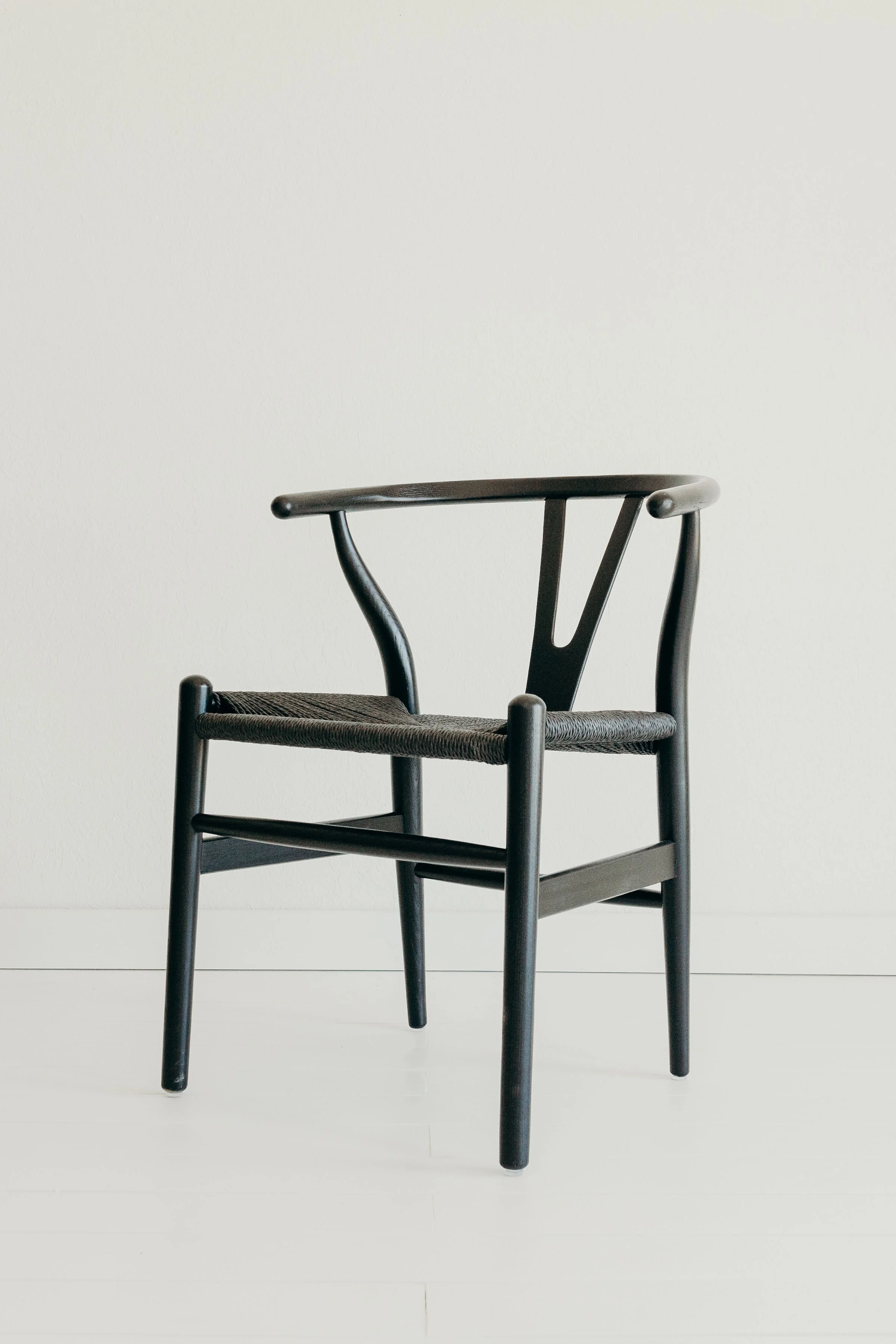 Brit- black modern boho chair
