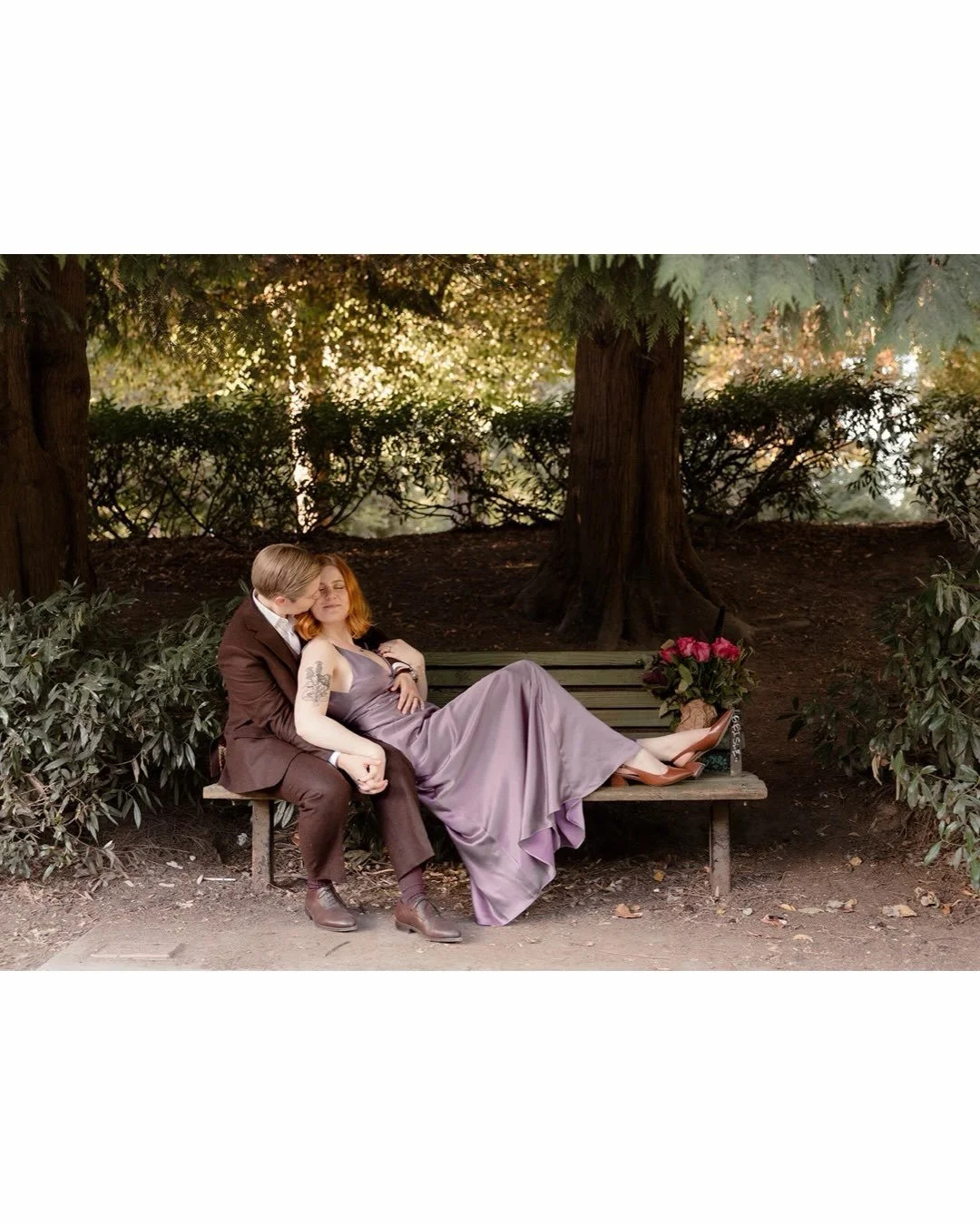 Part II: golden hour in Laurelhurst Park with Kaylee + Kayden 🌳✨💜

From museum chic to whimsical sunset in the park, we traded the art galleries for tall trees, glowing lampposts, and that perfect early fall light. LP is one of the most perfect par