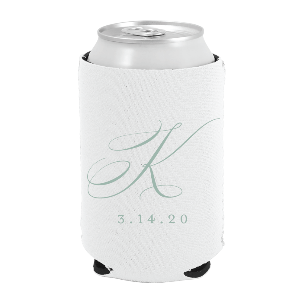 Single Script Initial Koozie — Shop Surcie