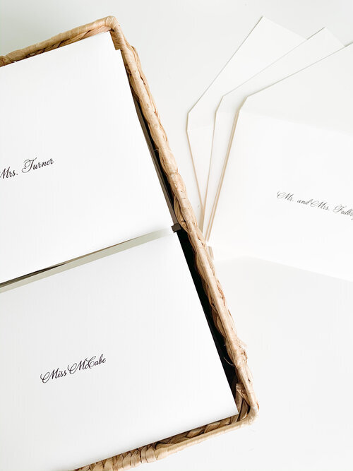 Digital Calligraphy for Wedding Envelopes