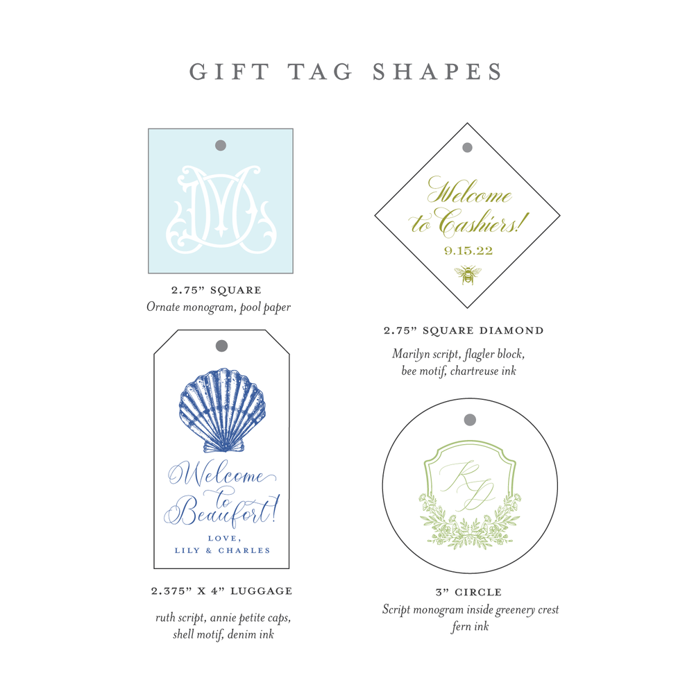 25 Custom Printed Tags Wedding Welcome Bag Tag, Welcome Tags,Gift