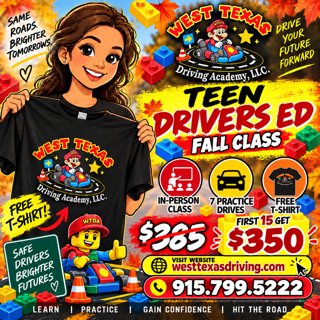 Hybird Teen Drivers Ed Class (4:30-6:30) Fall Class !