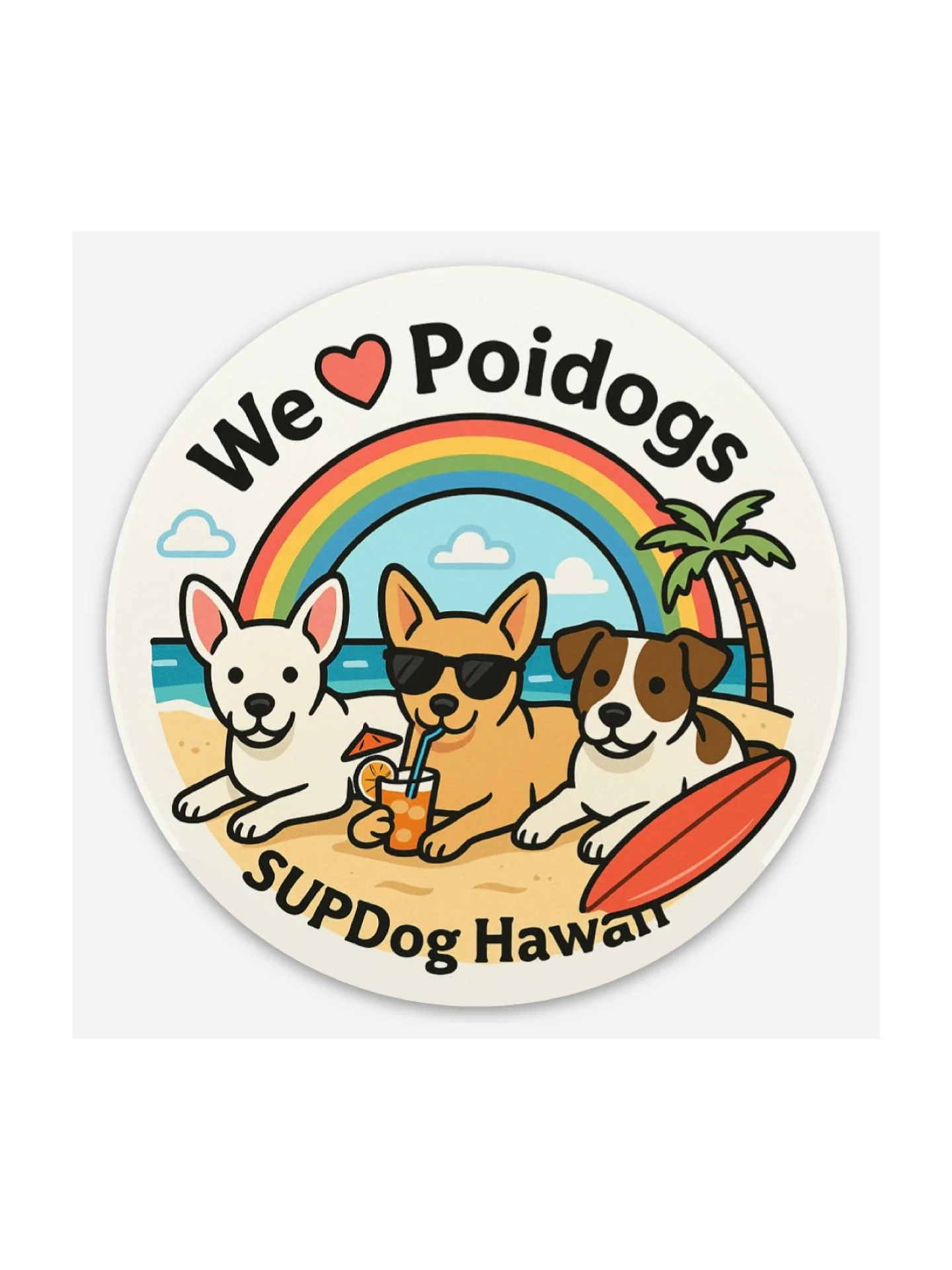 We Love Poidogs Sticker