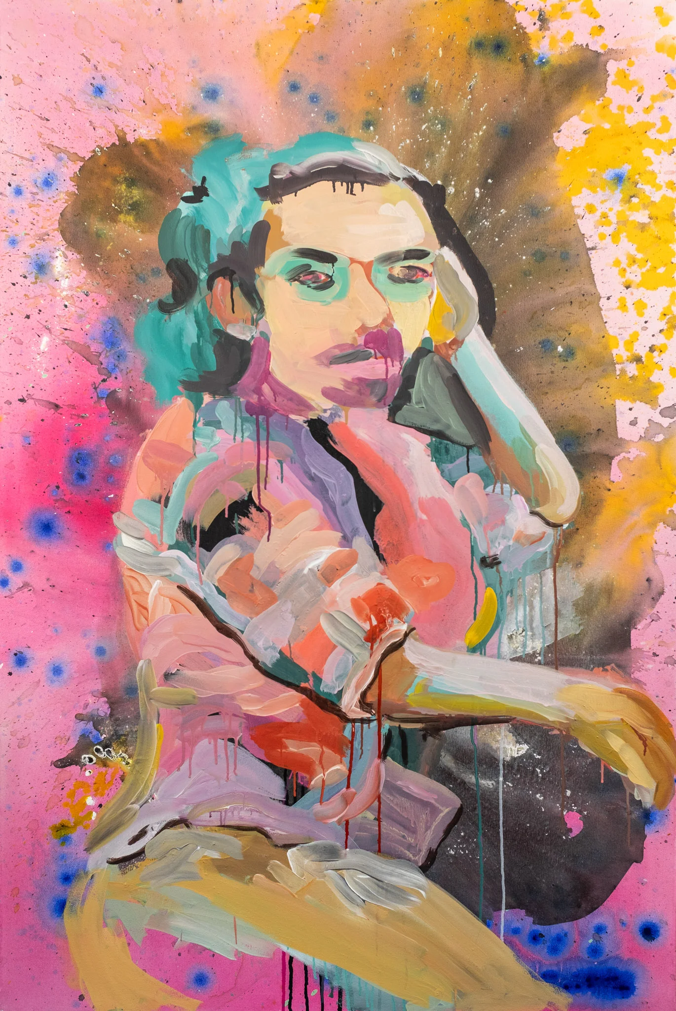 Wind of emotions. 2018Acrylic and Acrylic ink, on Canvas90cm x 60cmR24 000 framed