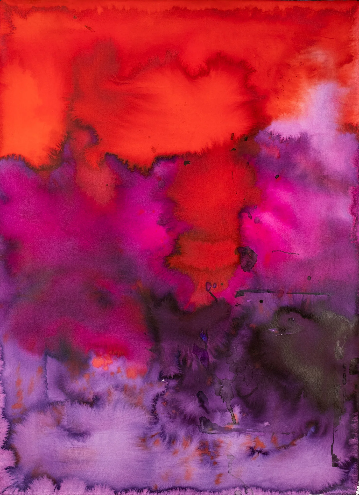 Internal storms. 2018-19Acrylic ink, on Canvas98cm x 107cmR27 000 framed