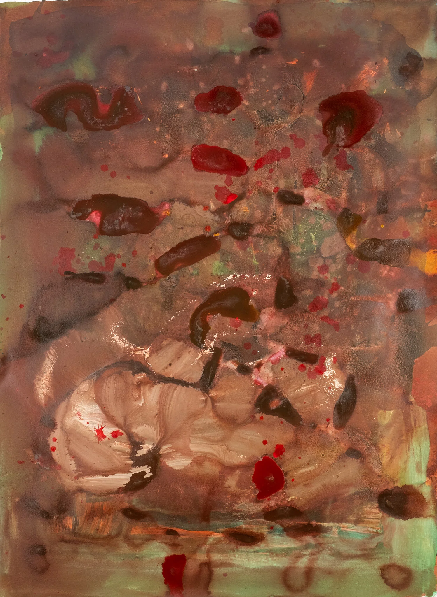 Oooh Chocolate Dreams. 2018-19Acrylic ink, on Canvas98cm x 107cmR27 000 framed