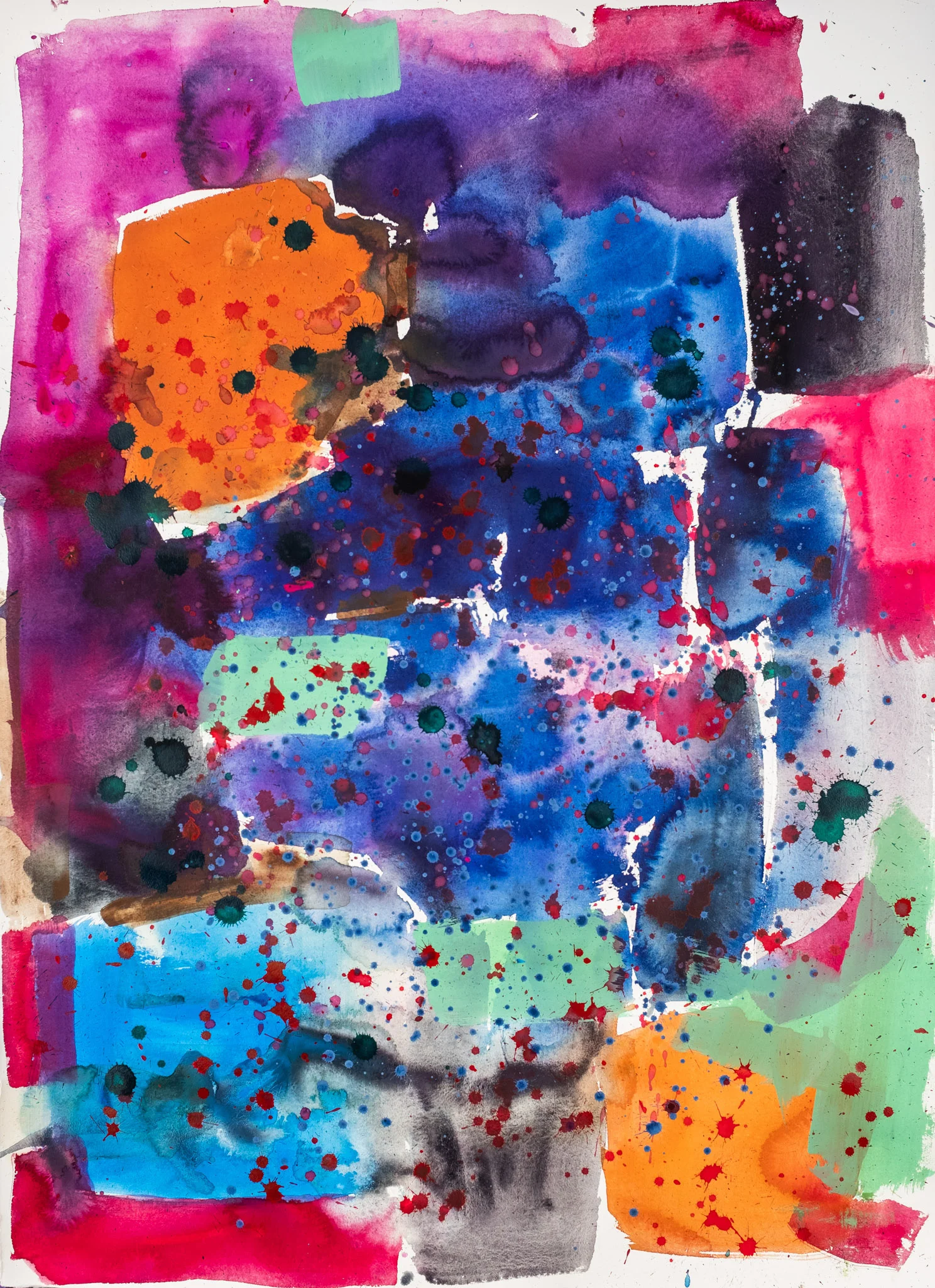 Composed. 2018-19Acrylic ink, on Canvas98cm x 107cmR27 000 framed