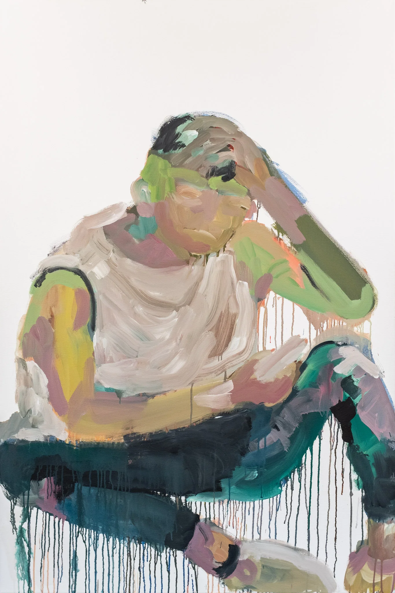 I am fine. 2019Acrylic and Acrylic ink, on Canvas150cm x 100cmR45 000 framed