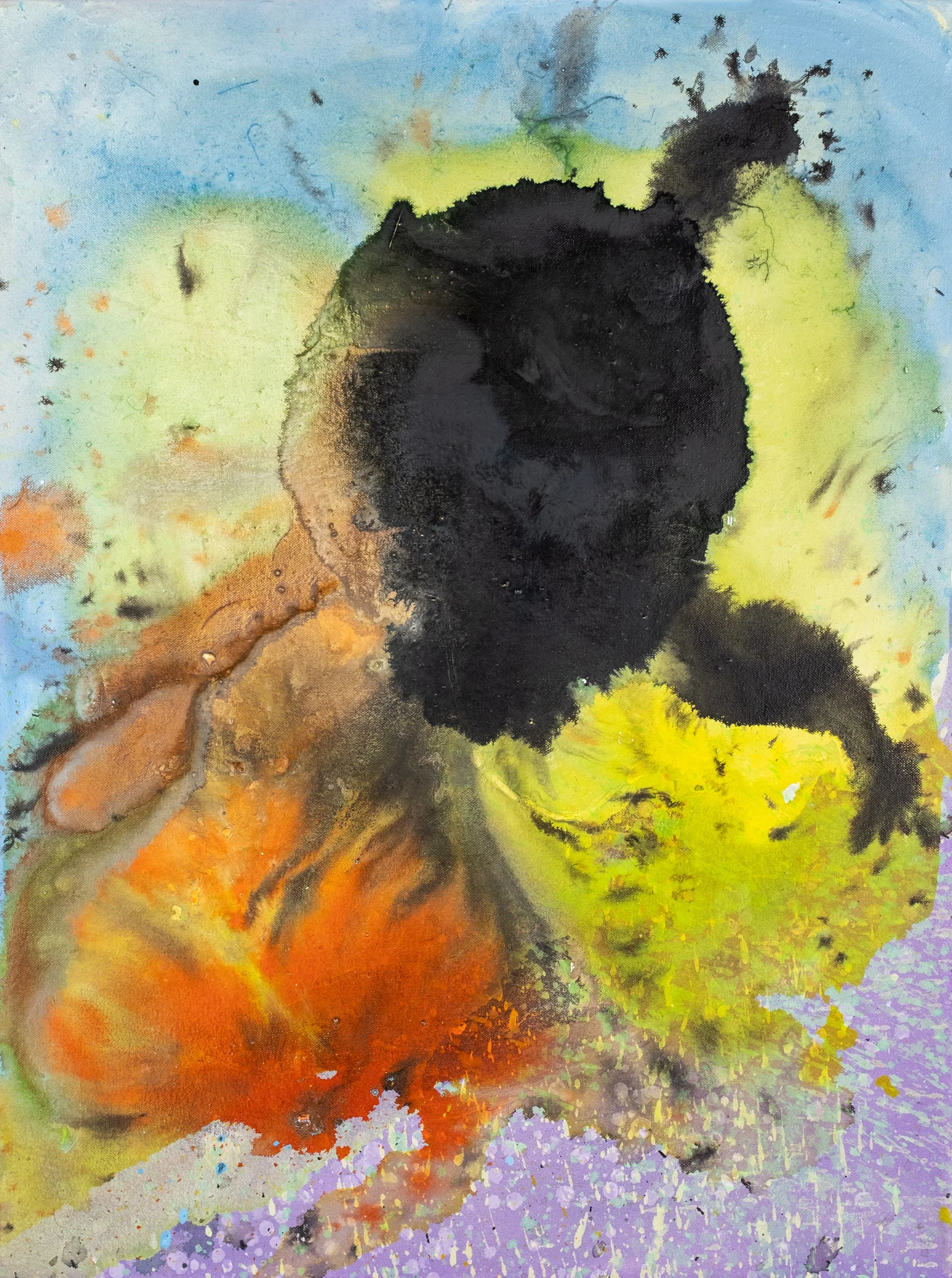 The Fire You Set In My Heart. 2018Acrylic and Acrylic ink, on Canvas60cm x 45cmPrivate Collection