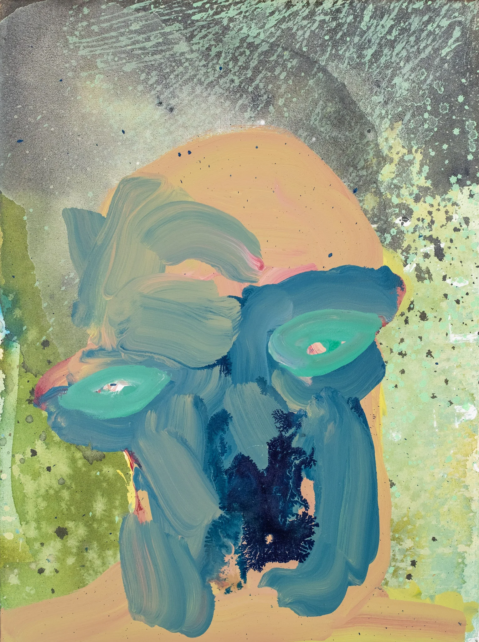 Show Me Who You Are. 2019Acrylic and Acrylic ink, on Canvas60cm x 45cmPrivate Collection