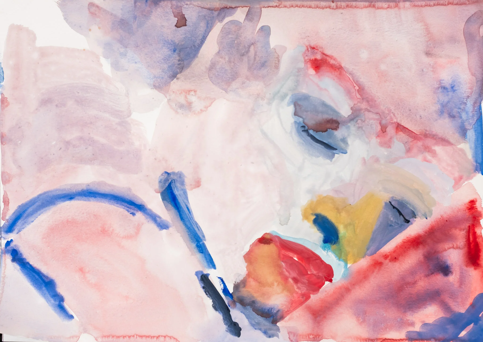 Sleeping beauty. 2019 Acrylic and Acrylic ink, on Paper42cm x 59cm Available on request