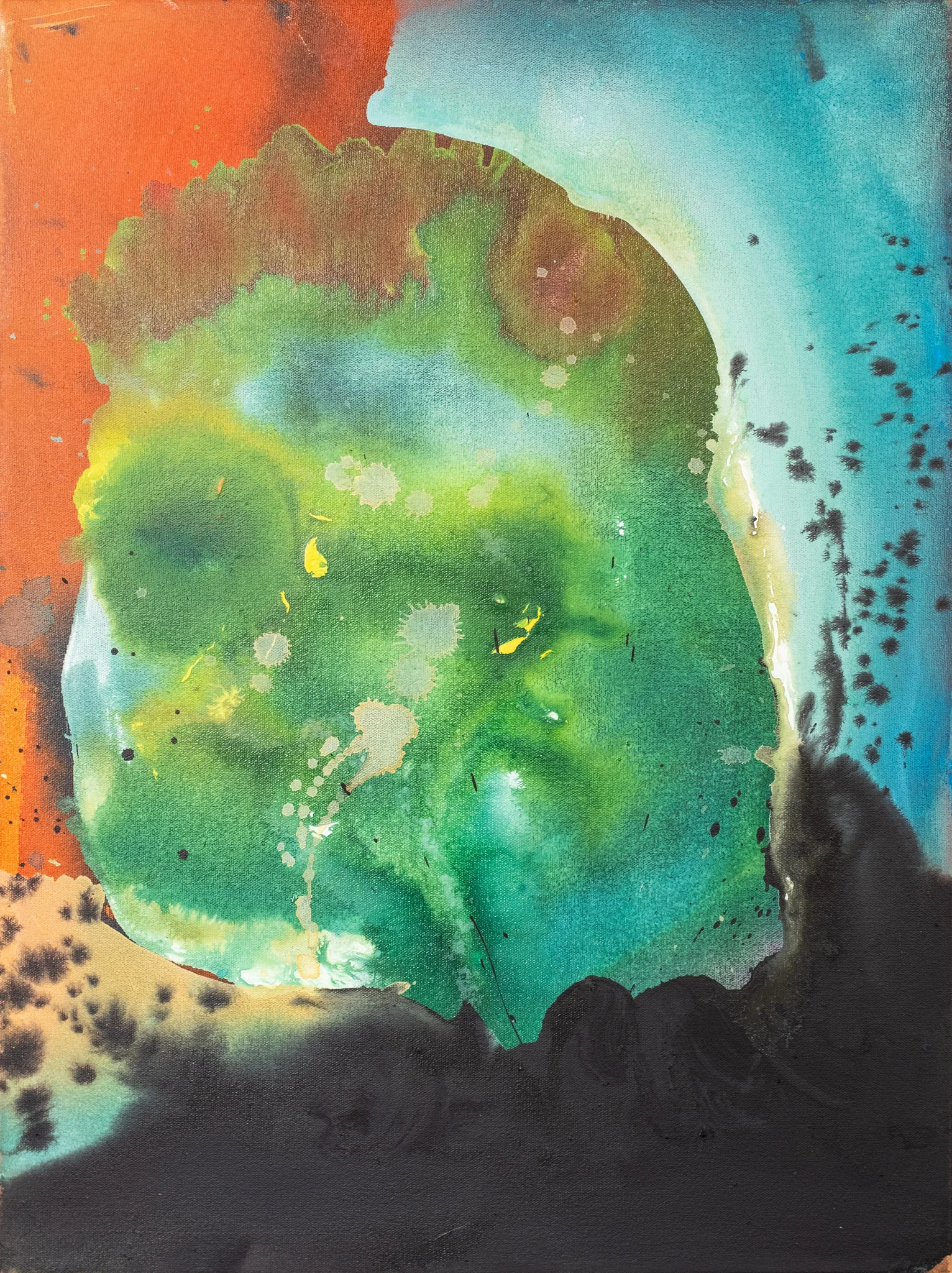 The colour of envy. 2018Acrylic and Acrylic ink, on Canvas60cm x 45cmAvailable on request