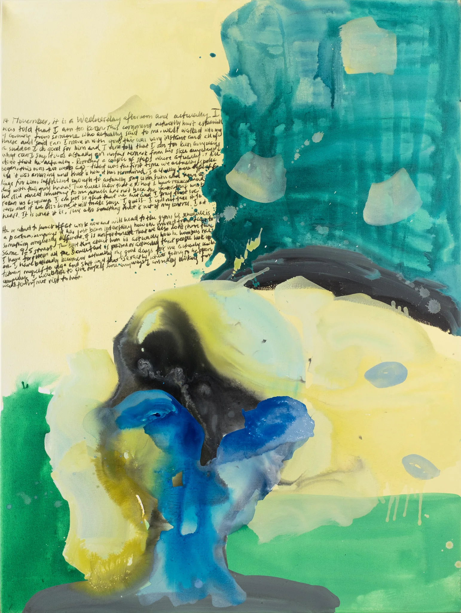 Blue eyes. 2017Acrylic and charcoal on canvas122 x 92cmFramedPrivate Collection