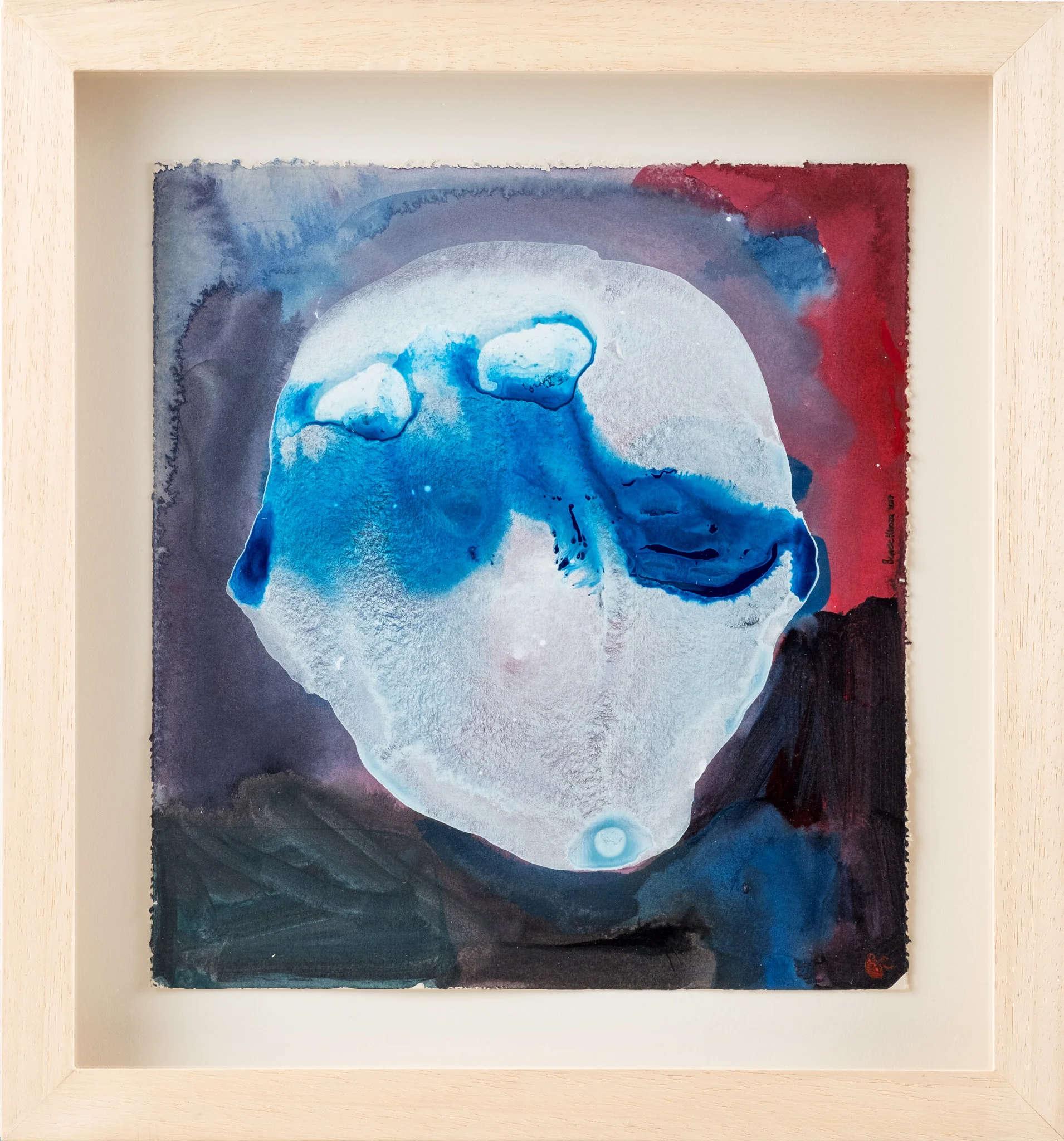 Ghosted. 2017Acrylic and ink on Hahnemühle25 x 23cmFramedPrivate Collection