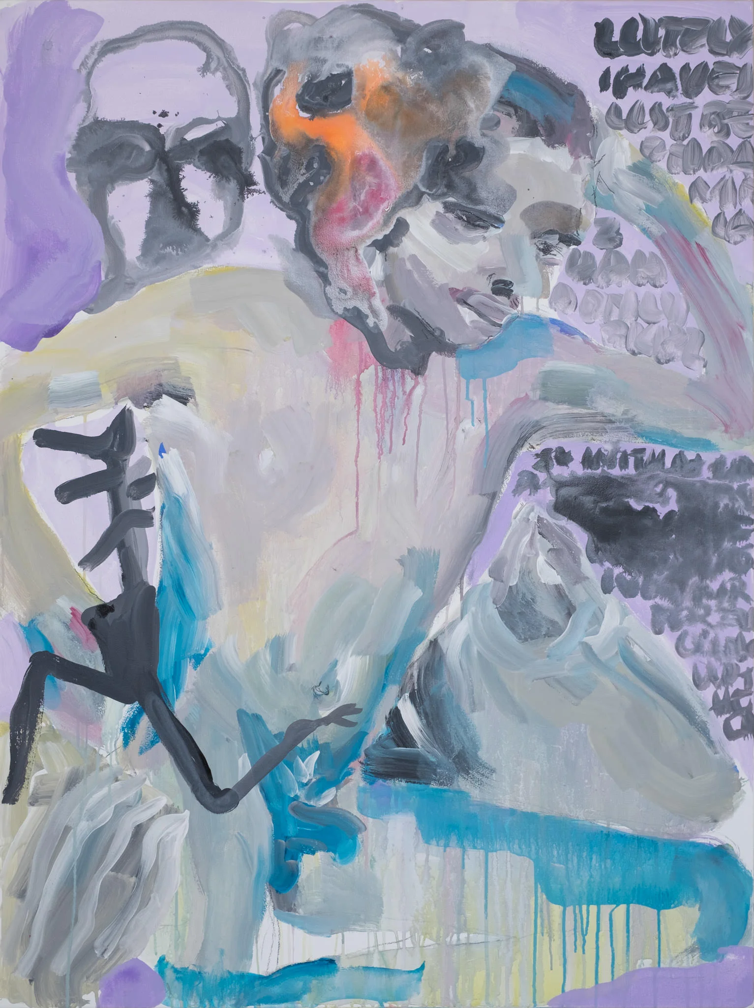 Tlhogi, 2016 - 2017 914mm x 1219mmAcrylic and inkPrivate Collection