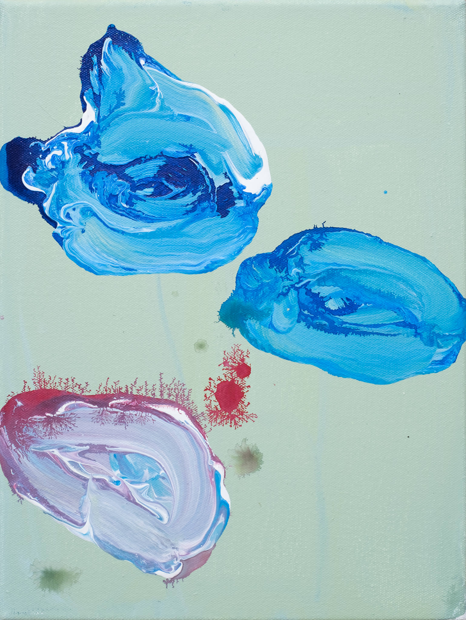 Crying in public (27) 2016 - 2017229mm x 305mmAcrylic and inkPrivate Collection