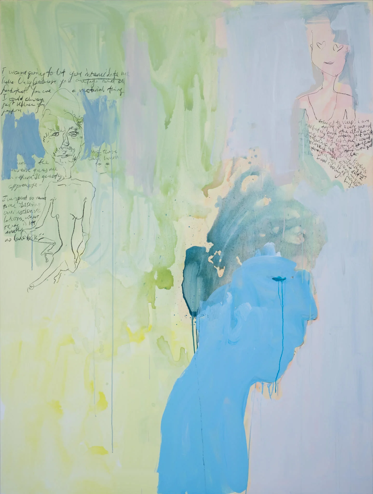 Blue Tears, 2016 - 2017150mm x 2000mmMixed MediaArt Bank South Africa Collection