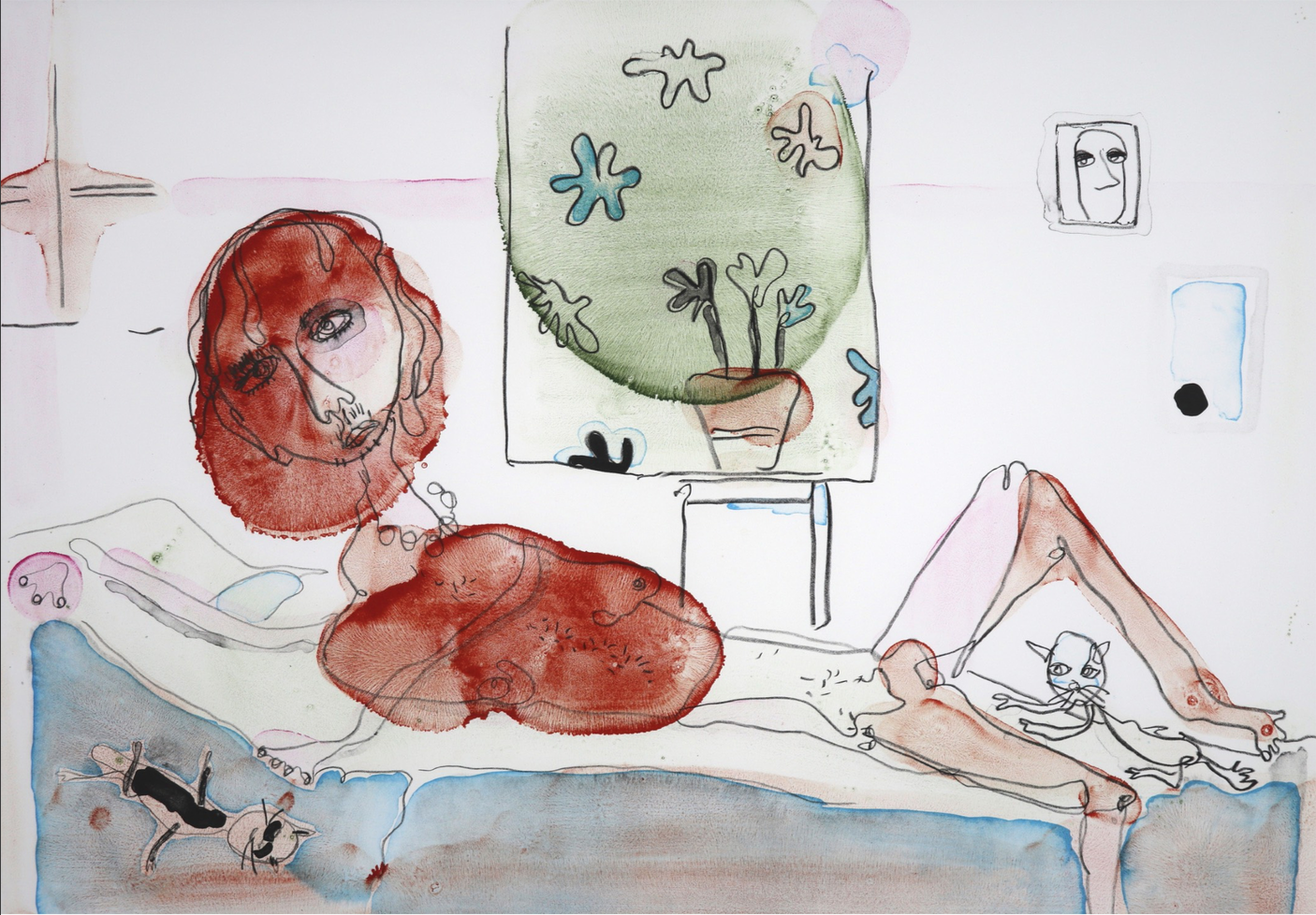 Dear Olympia, 2018 Five colour lithograph Papersize: 57cm x 76.5cmEdition size: 15/20R5 775 (excl. VAT)