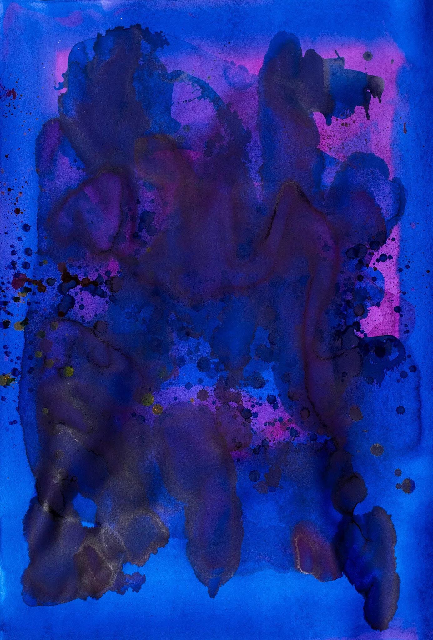 Blue, pink and the unsettlingAcrylic and ink on Hahnemuhle paper92cm x 107cmUnframed2019Available on request