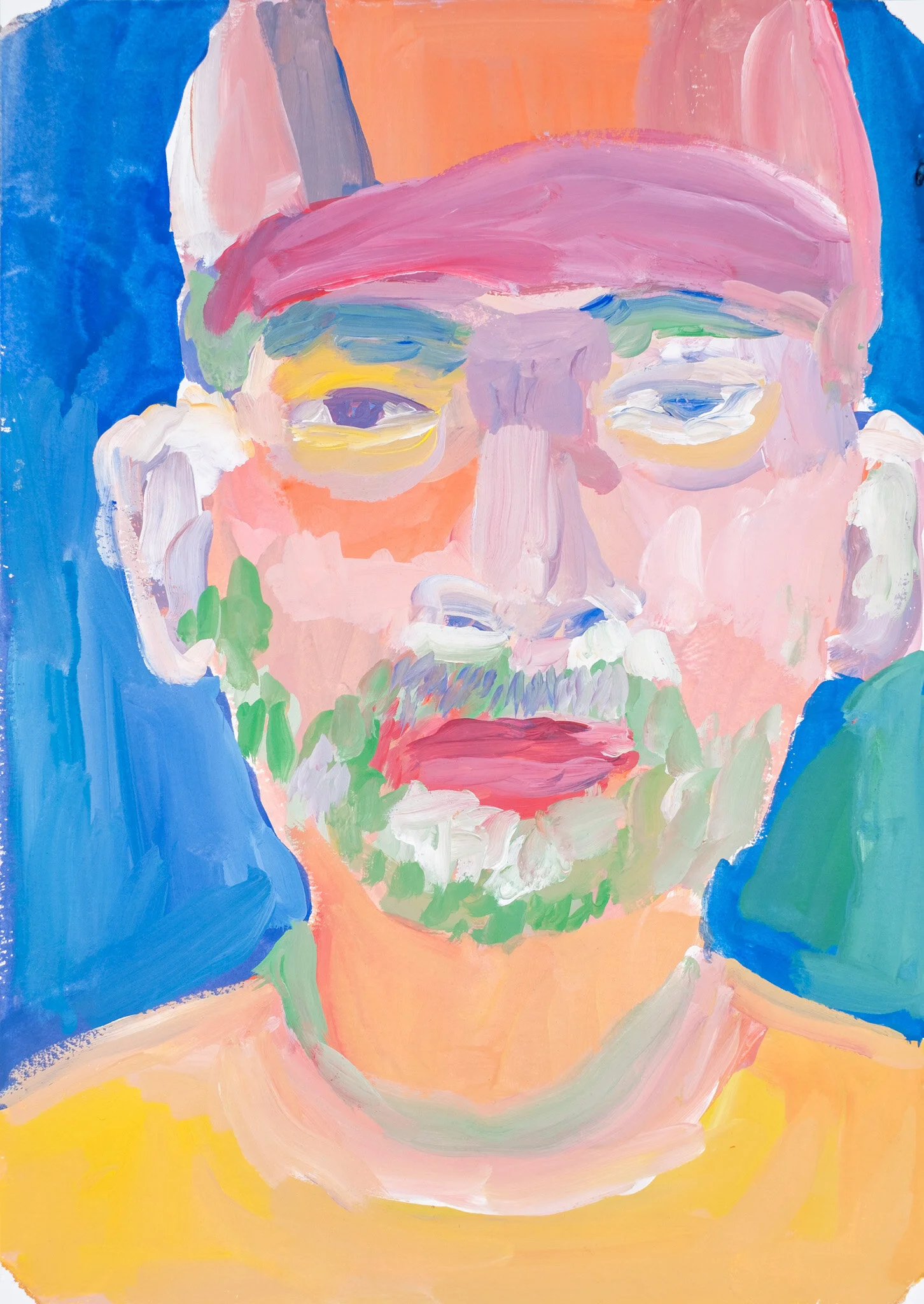 My eyes look the same- through.Gouache on Aquarelle paper29,7cm x 42cmUnframed2019Available on request