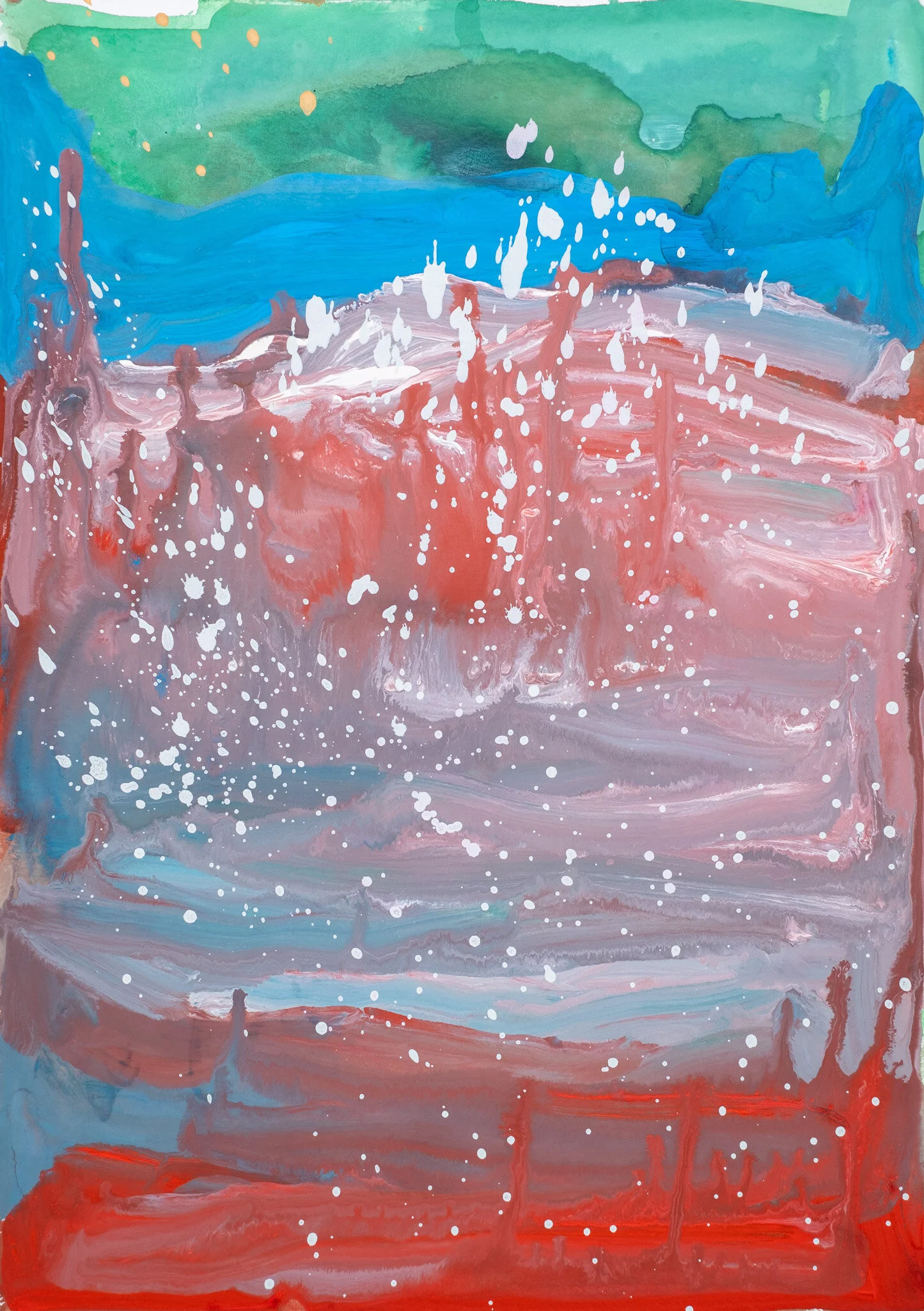 The currentAcrylic and ink on Aquarelle paper29,7cm x 42cmUnframed2019Available on request