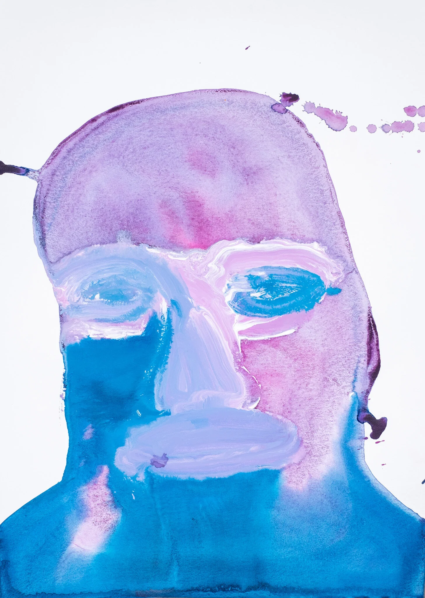 Without a neckAcrylic and ink on Aquarelle paper29,7cm x 42cmUnframed2019Available on request