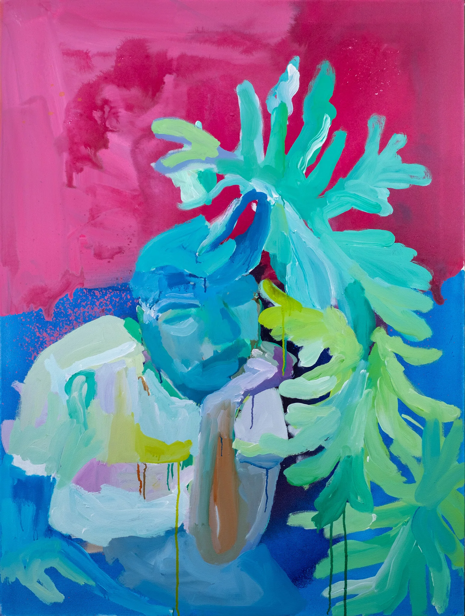 Our last conversationAcrylic and ink on Cotton Canvas121cm x 94cmUnframed2019Available on request