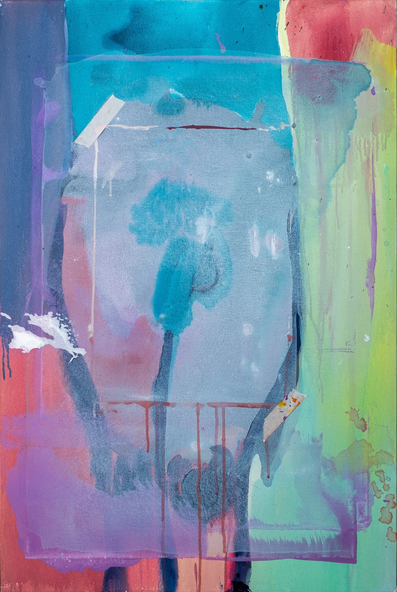 LayeredAcrylic and ink on Cotton Canvas91cm x 64cmUnframed2019Available on request