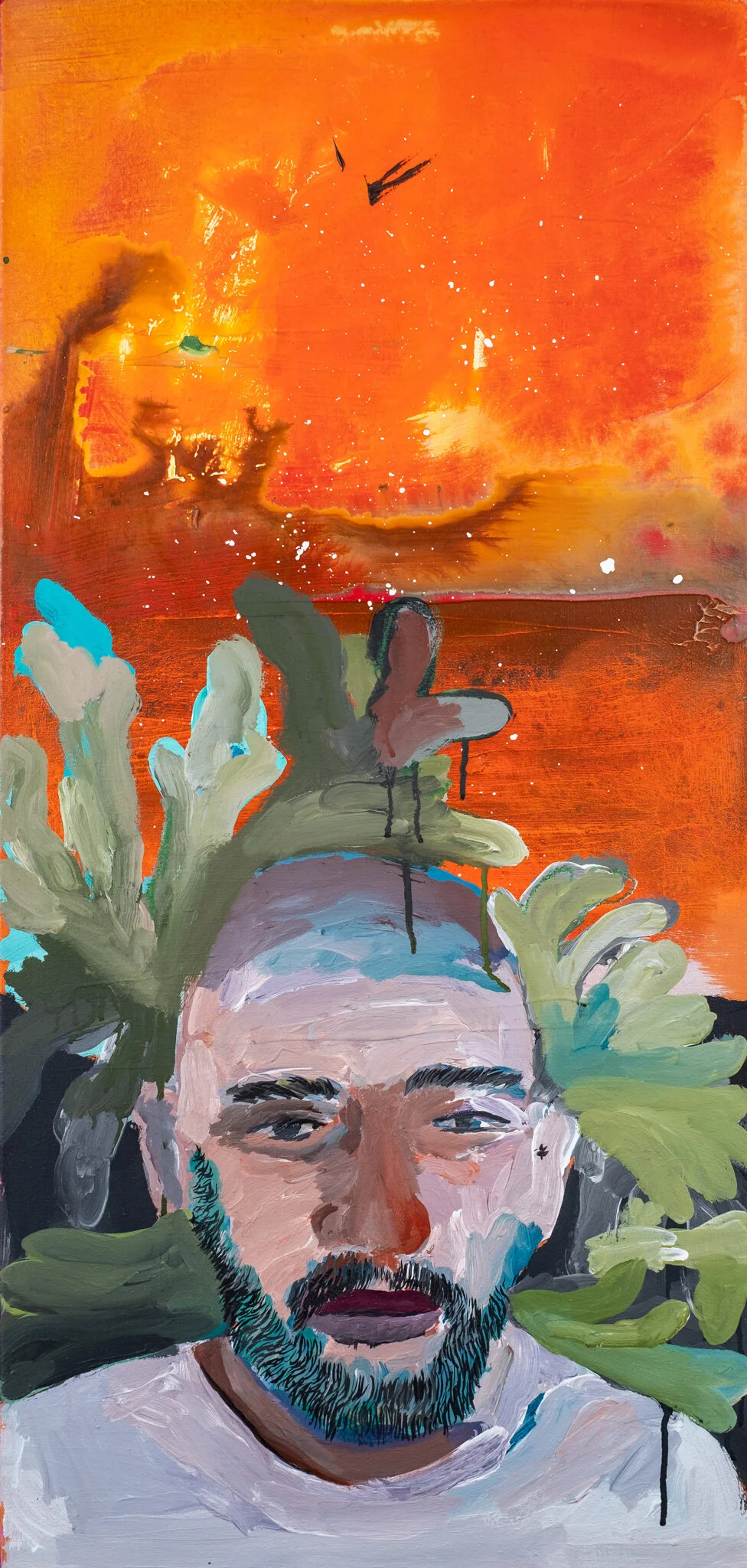 TshepangAcrylic and ink on Linen Canvas96cm x 45cmUnframed2019Available on request