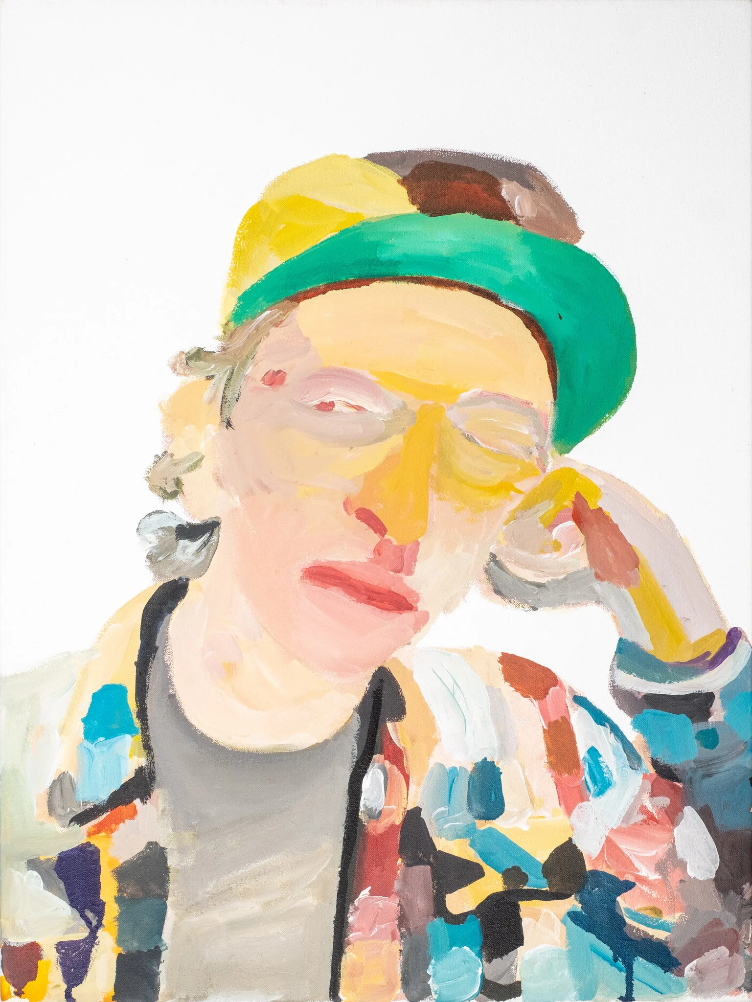 “A single moment”Acrylic and ink on cotton canvas457mm x 610mm2019