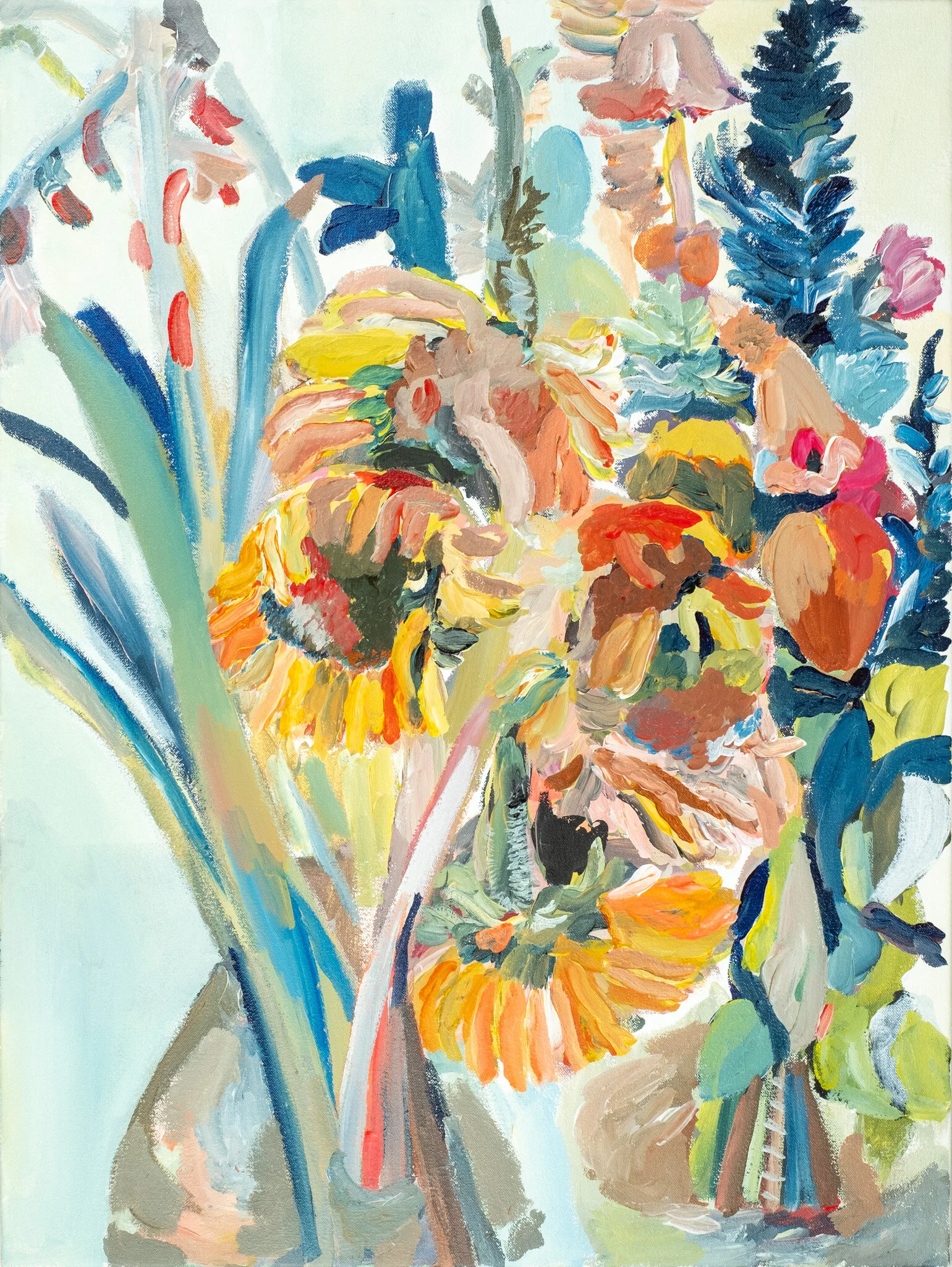 “The constant thing about life”Acrylic and ink on cotton canvas610mm x 457mm2020