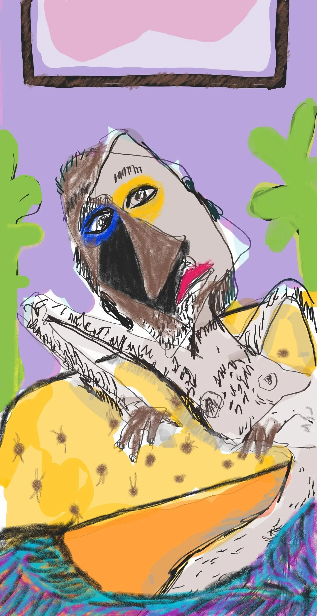 Another day in confinementDigital drawingA3 sizeEdition of 3 + AP2020