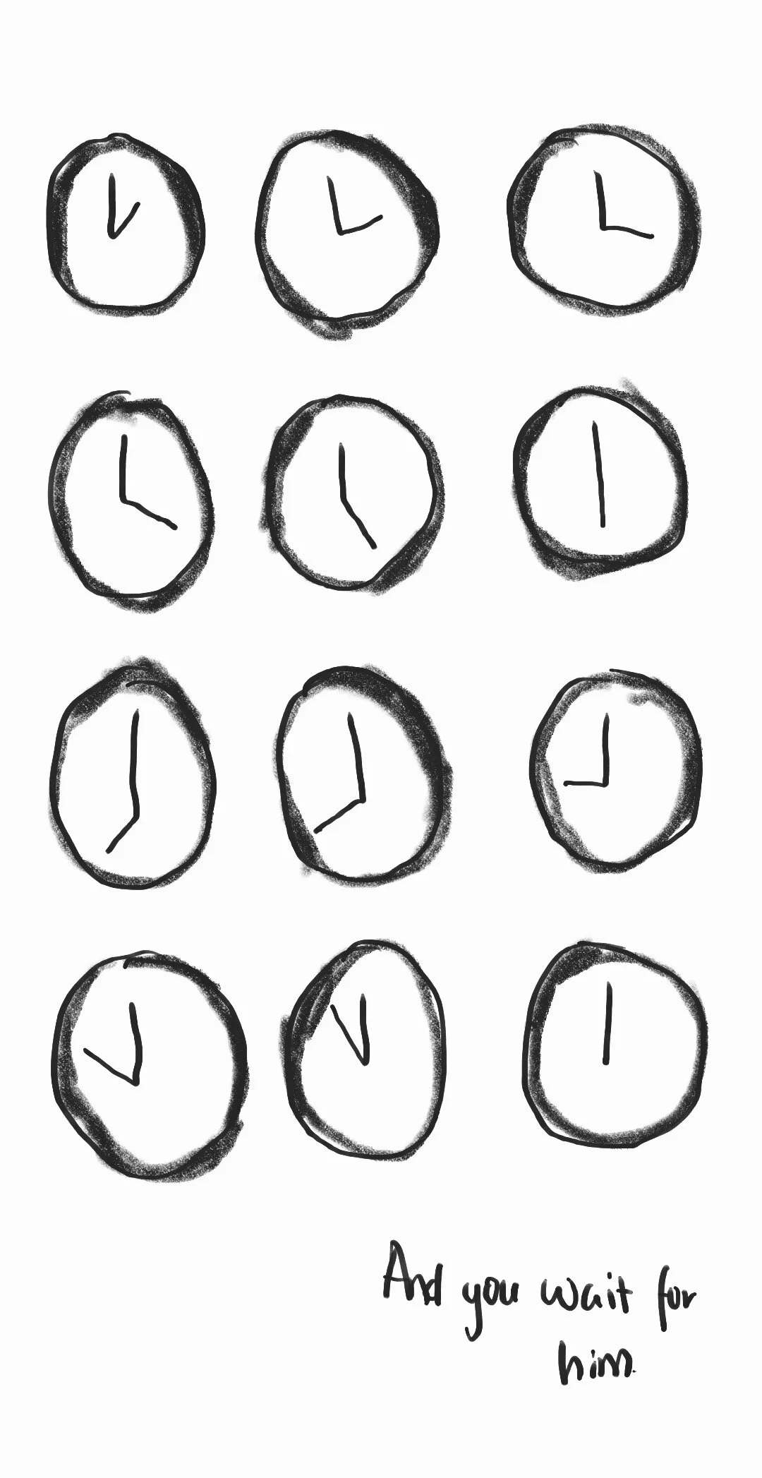 Waiting, 2020Digital drawing on Hahnemuhle German Etching paperEdition 1 - 2: 210mm x 340mmEdition 3: 910mm x 1290mmPrice: Available on Request