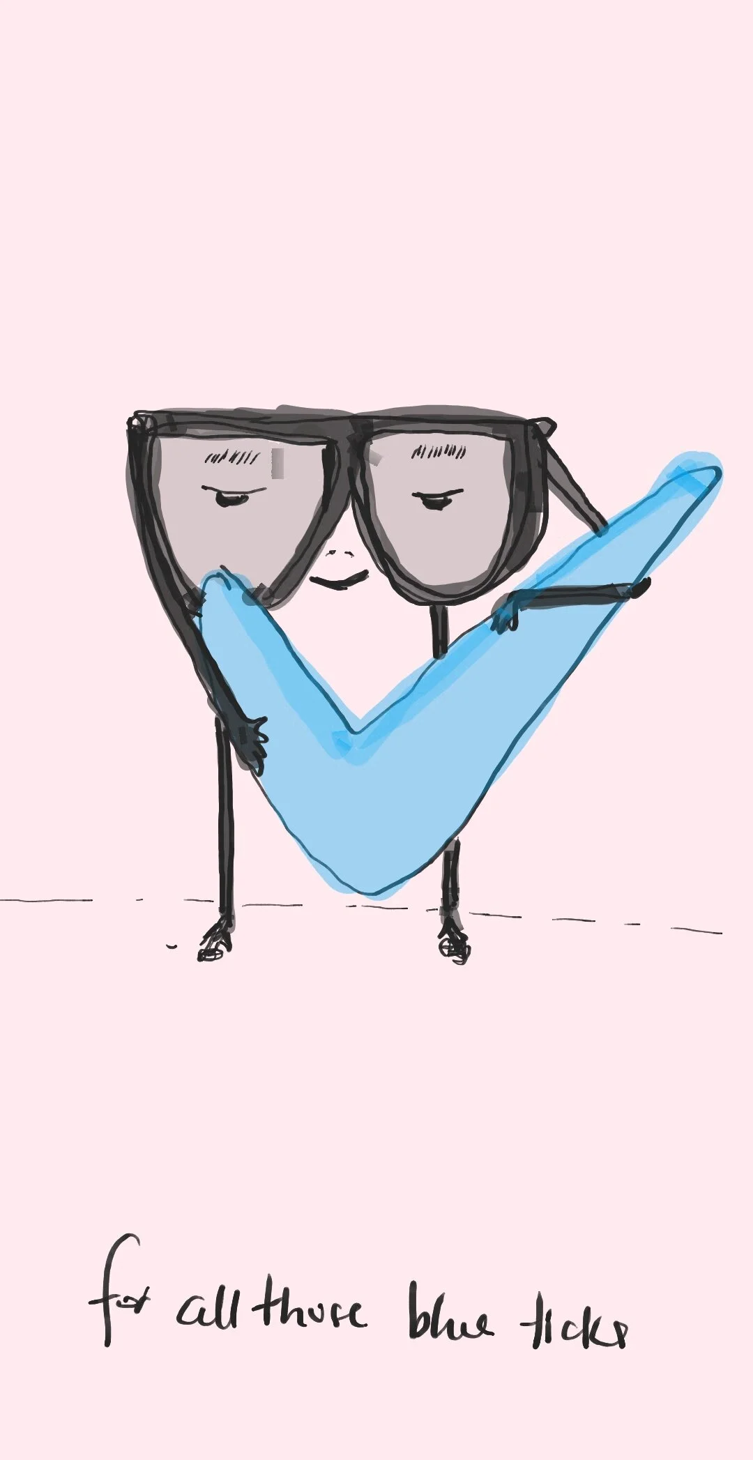 Blue ticks , 2020Digital drawing on Hahnemuhle German Etching paperEdition 1 - 2: 210mm x 340mmEdition 3: 910mm x 1290mmPrice: Available on Request