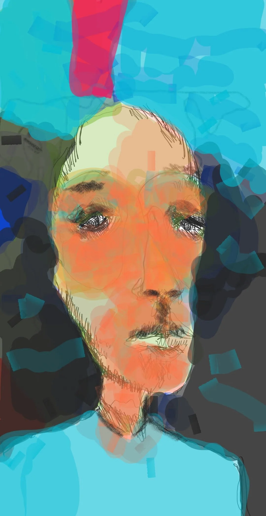 Blues, 2020Digital drawing on Hahnemuhle German Etching paperEdition 1 - 2: 210mm x 340mmEdition 3: 910mm x 1290mmPrice: Available on Request