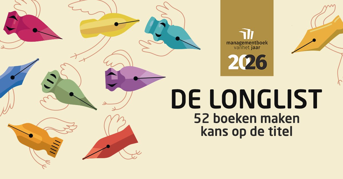 'Lieve leiders,' op de longlist van Managementboek van het Jaar