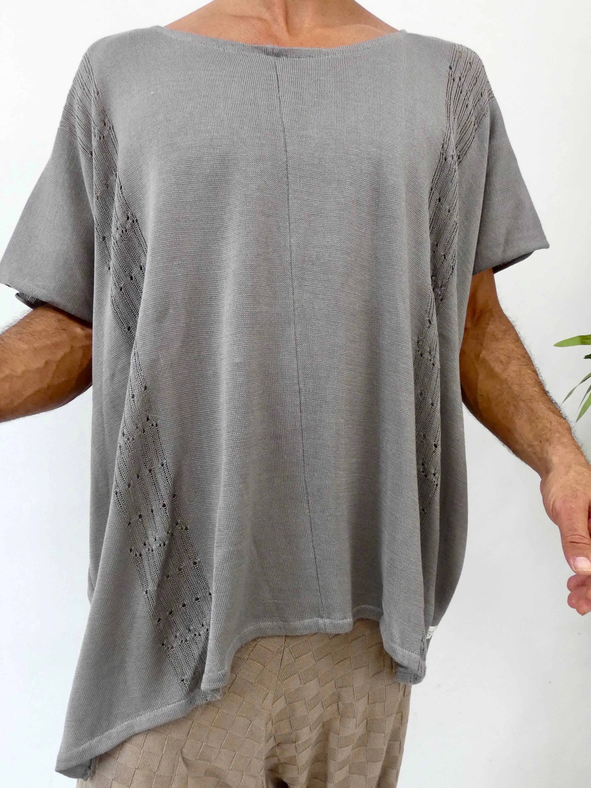 Poncho Shirt Copal — Beatrice San 