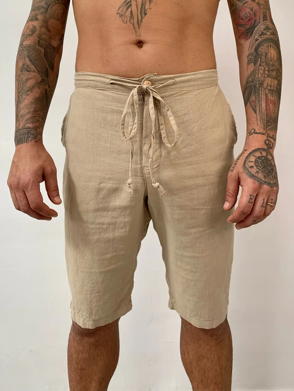 新品タグ付き　fig London suspender  pants Y's for men 40 LINEN SUSPENDER PANTS black - Ka na ta,Yohji