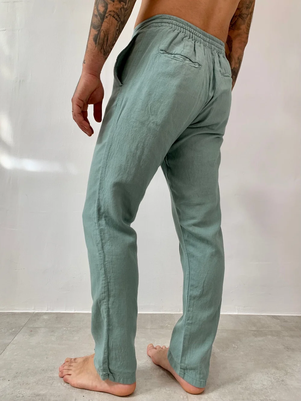 フランクリーダー BEDSHEET DRAWSTRING TROUSERS M FRANK LEDER [フランクリーダー] 23SS 60S Vintage Bedsheet