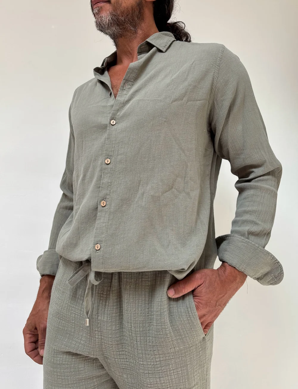 men's dress shirts san francisco Cutter & Buck San Francisco 49ers Americana Easy Care Stretch Oxford Mens Long Sleeve Button Down Shirt in Light Blue