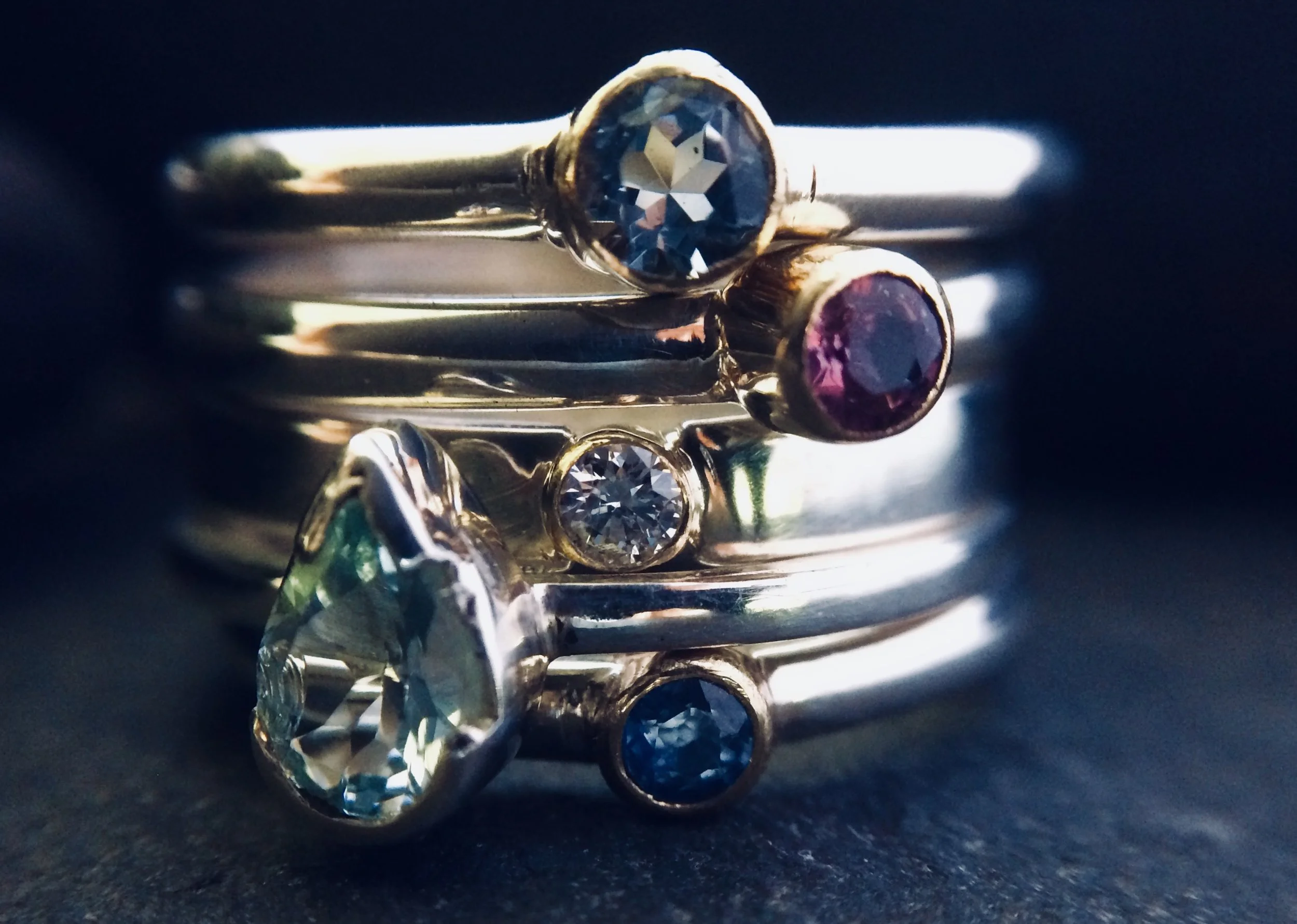 Diamonds, Sapphires and Aquamarines