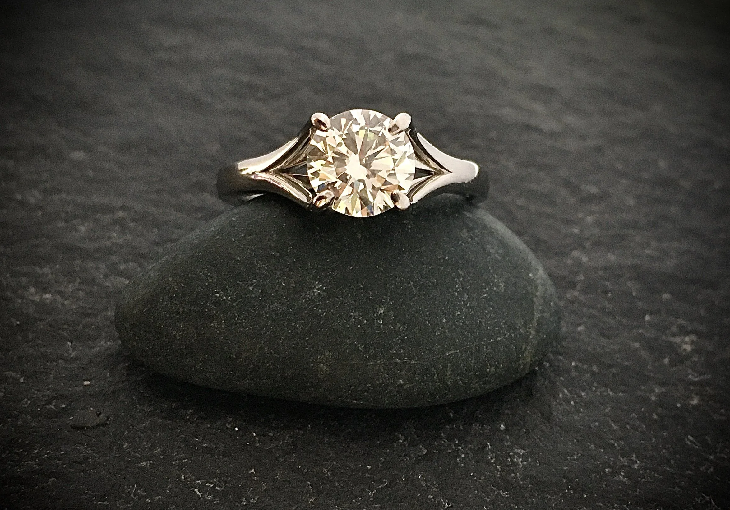 2ct Diamond and Platinum Ring 