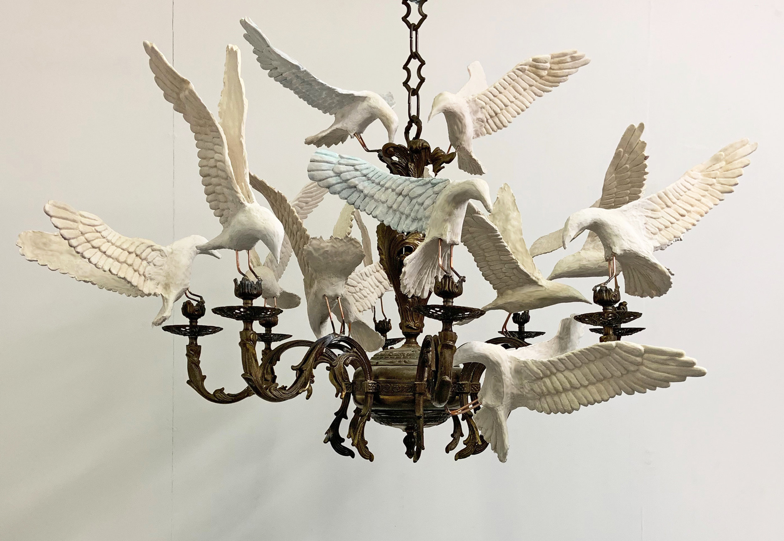 After the Storm (seagull chandelier)