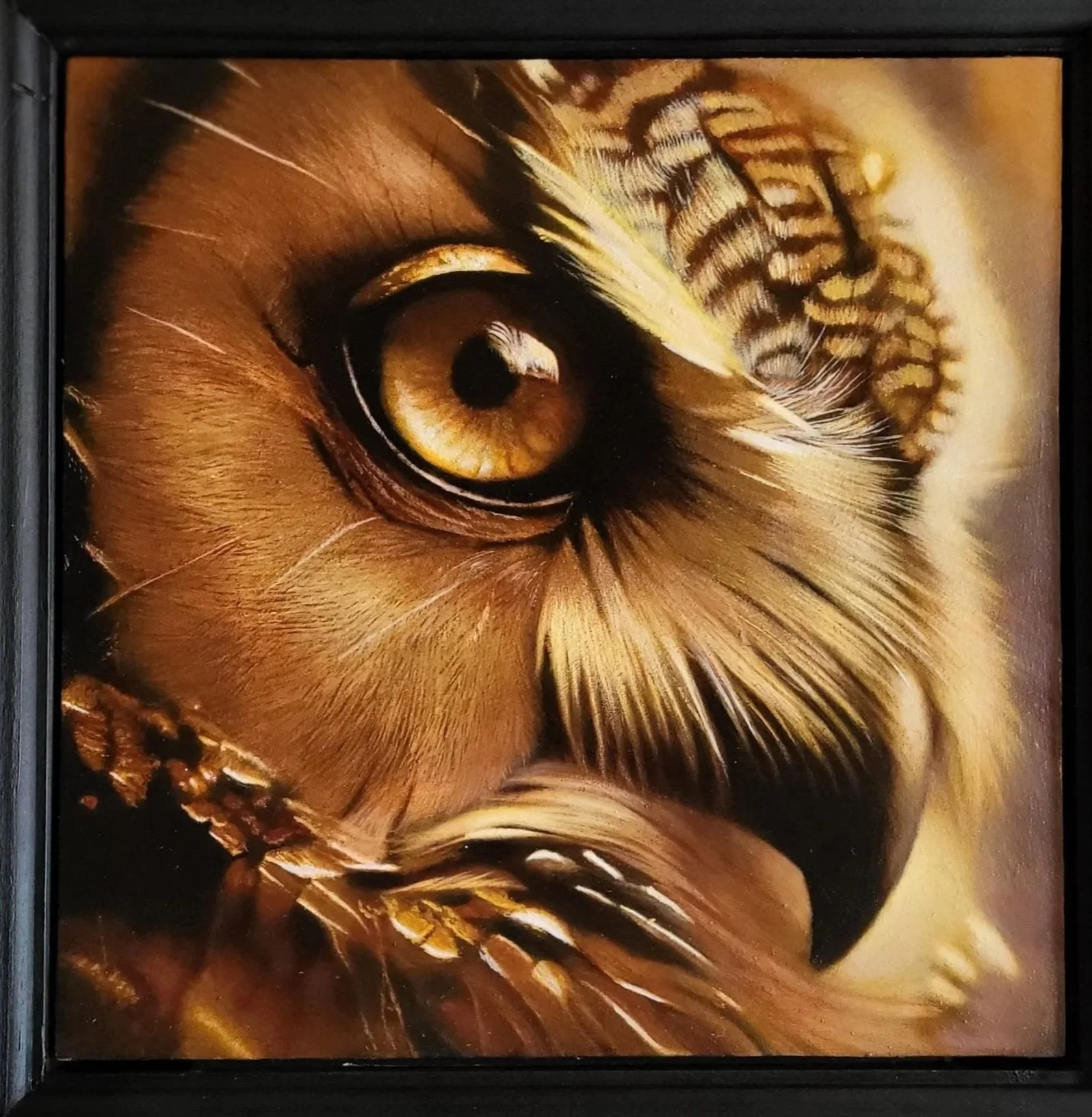 Owl Oil Painting Using Limited Pallet