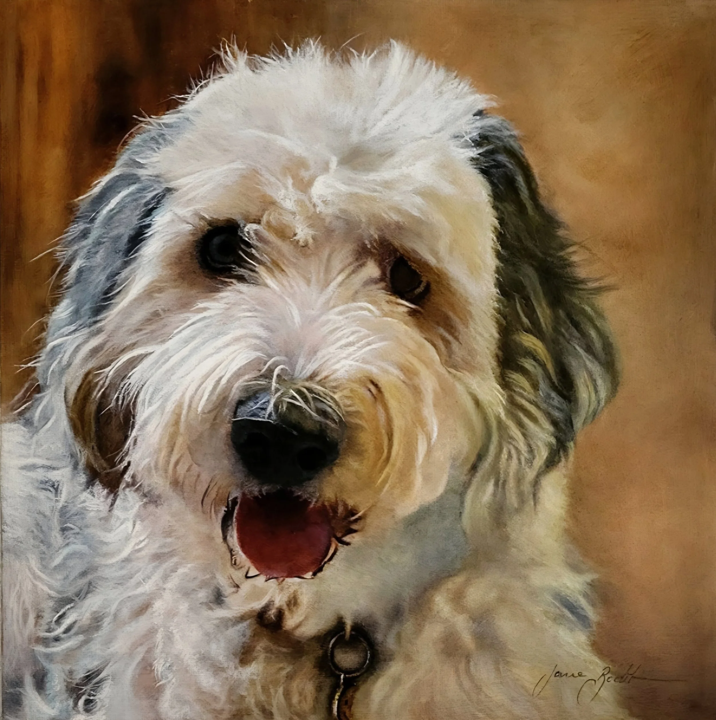 Happy - 12" x 12" - Oil on Panel - Past Commission