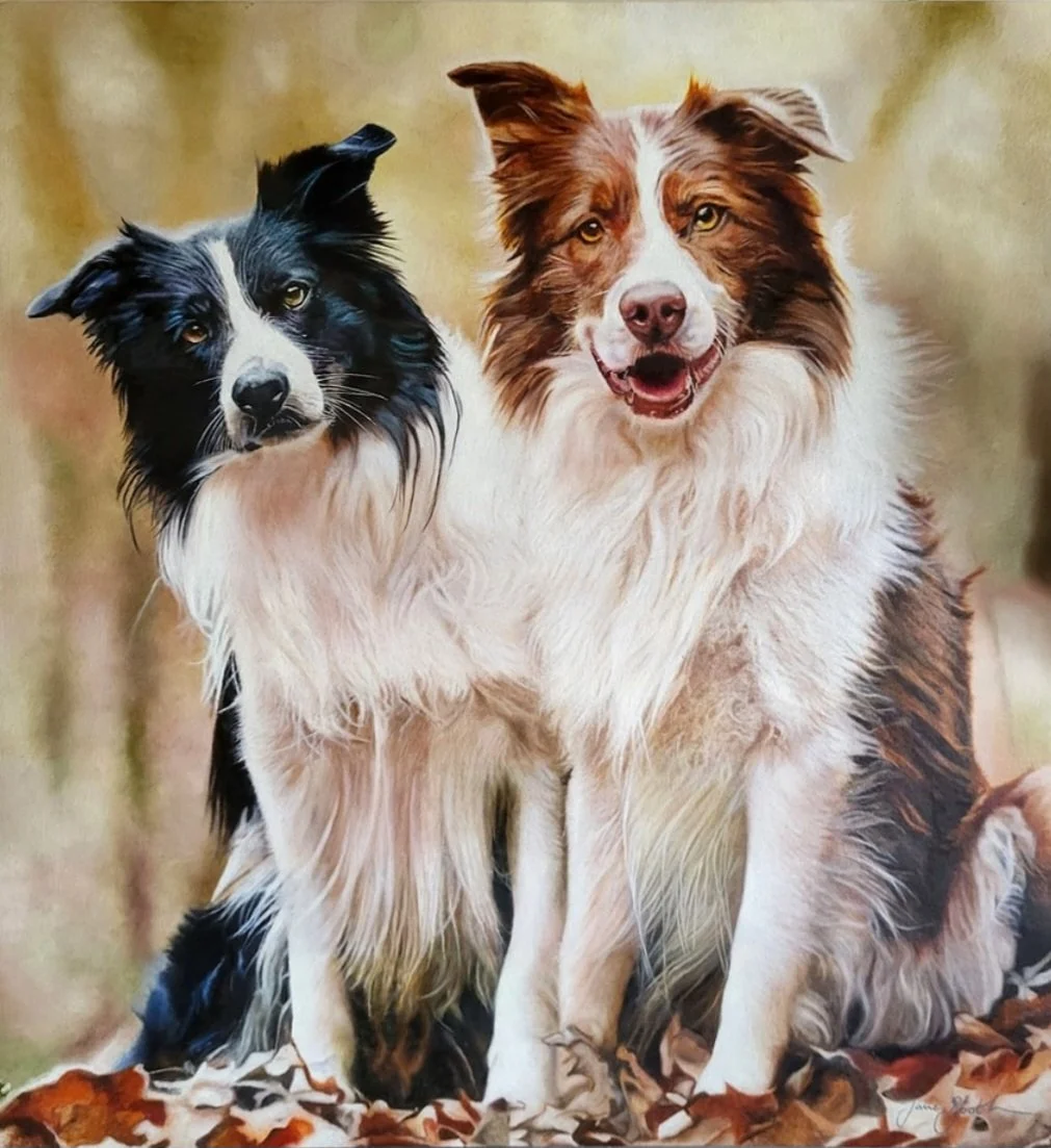 Hupp & Hero - 24" x 23" - Oil on Panel - Past Commission