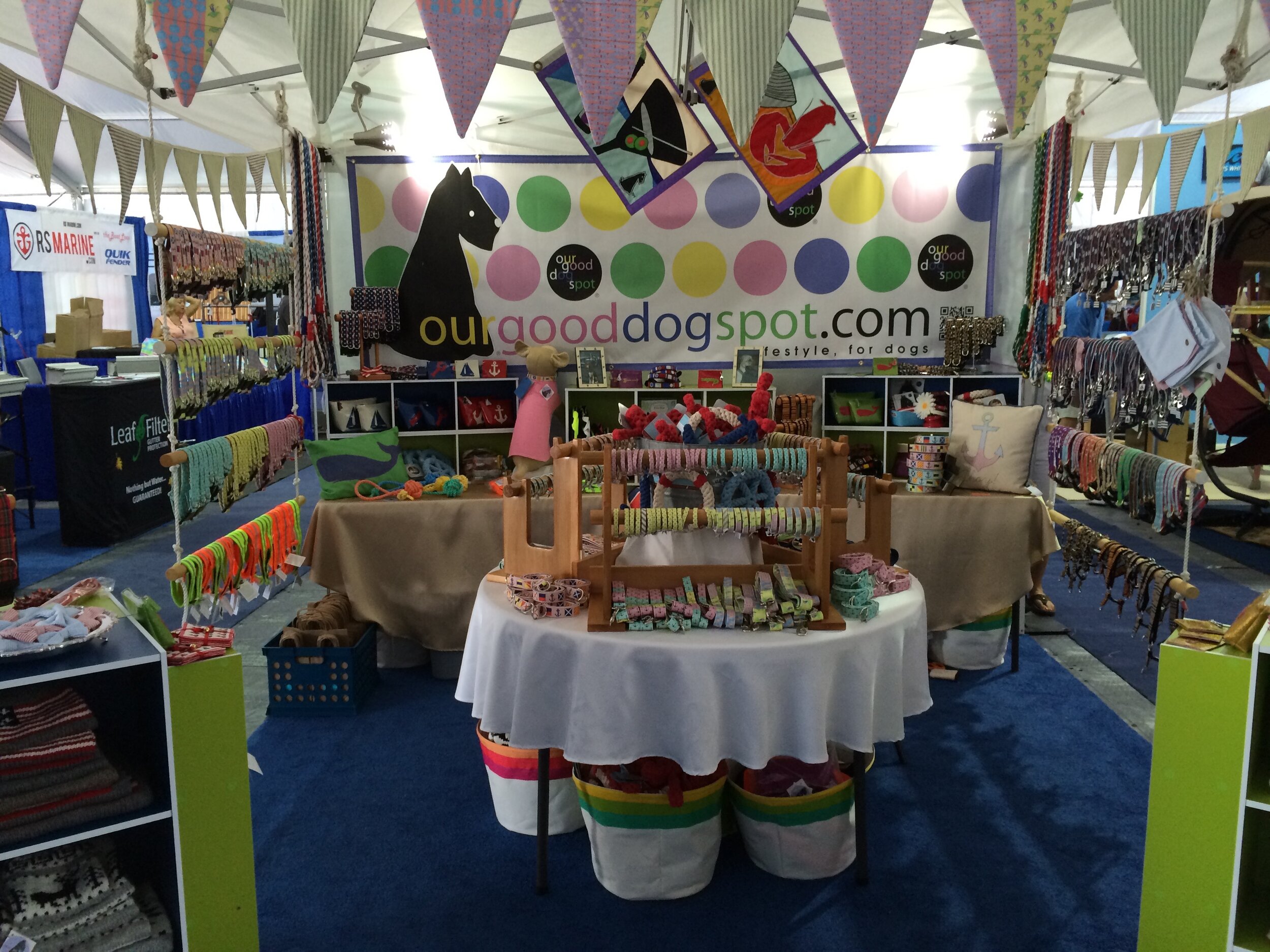 Our Good Dog Spot at the Newport International Boat Show.jpg