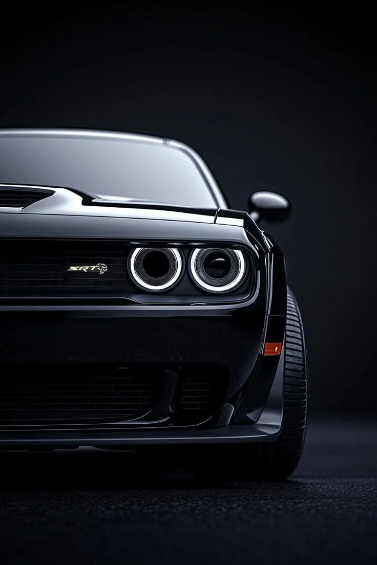 Car with headlights