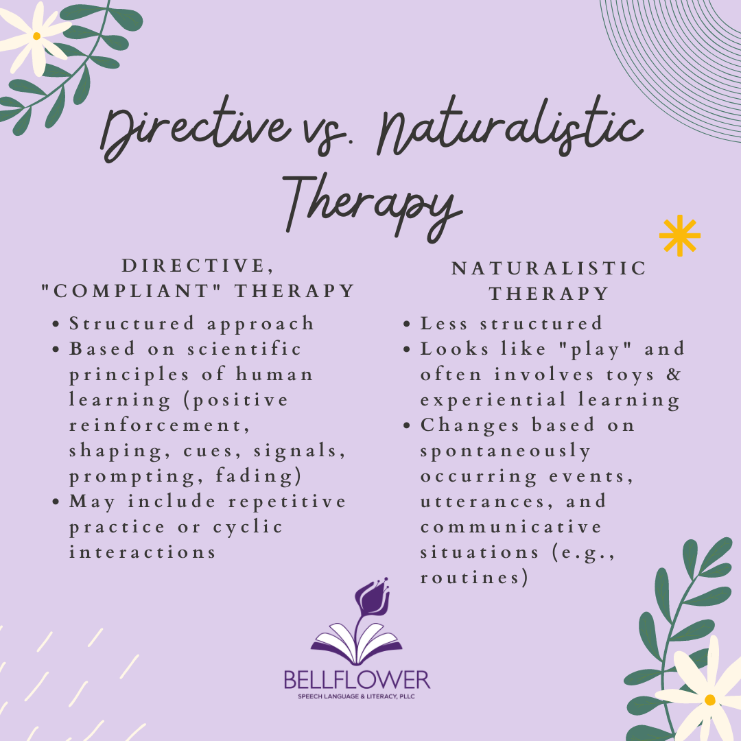 What’s the Difference Between a Directive and Naturalistic Speech Therapy Approach?