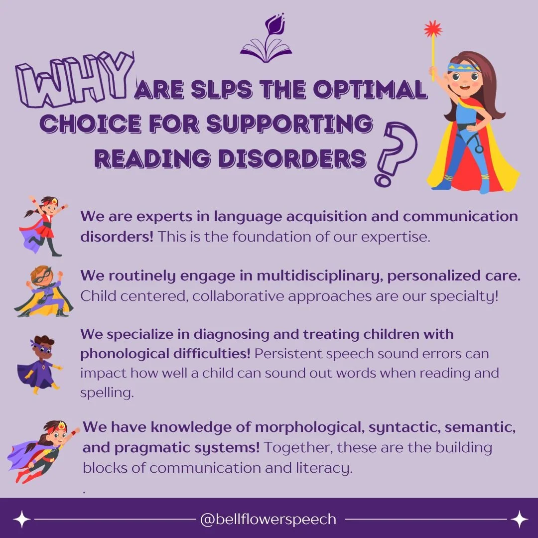 The Role of Speech-Language Pathologists in Addressing Reading Disorders